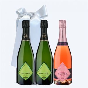 Champagne BAUSER Cofanetto da 3 BOTTIGLIE
