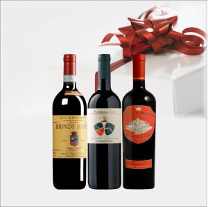 Toscana confezione BIONDI SANTI da 3 BOTTIGLIE