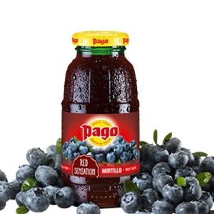 PAGO Succo MIRTILLO 20 cl. vetro a perdere - Pacchi da 24 bottiglie